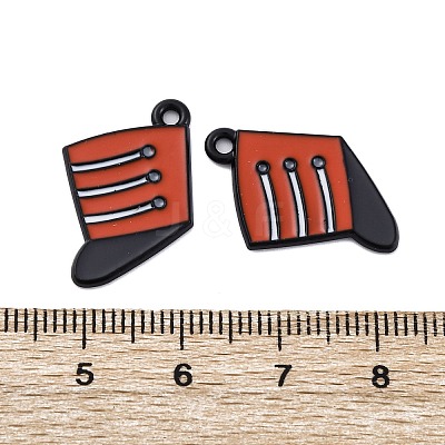 Spray Painted Alloy Pendants PALLOY-S194-01C-EB-1