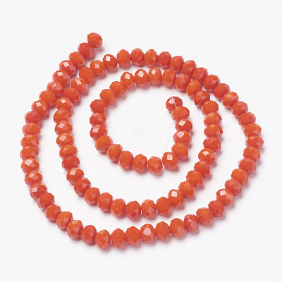 Opaque Solid Color Glass Beads Strands EGLA-A034-P3mm-D03-1