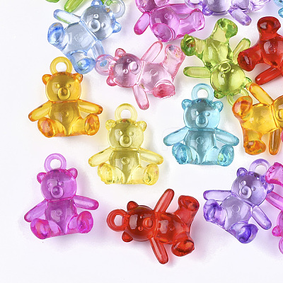 Transparent Acrylic Pendants TACR-S133-110-1