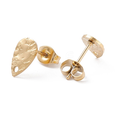 Ion Plating(IP) 304 Stainless Steel Stud Earring Findings STAS-L216-47G-1