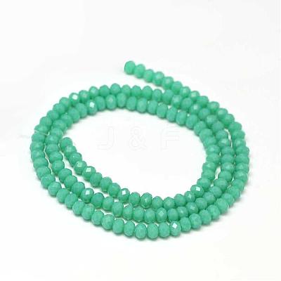 Faceted Rondelle Glass Beads Strands GLAA-I033-3mm-09-1