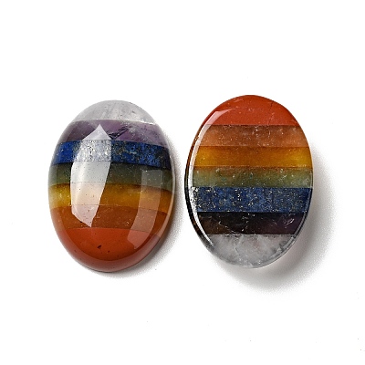 Chakra Natural Mixed Gemstone Cabochons G-F724-01B-1