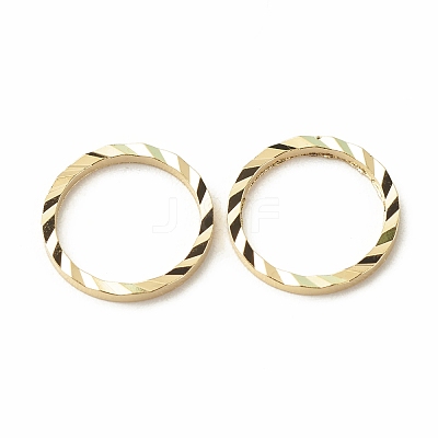 Brass Linking Rings KK-F831-018C-G-RS-1