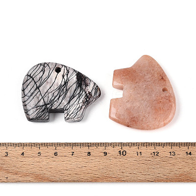 Natural Mixed Stone Big Pendants G-T144-08A-1