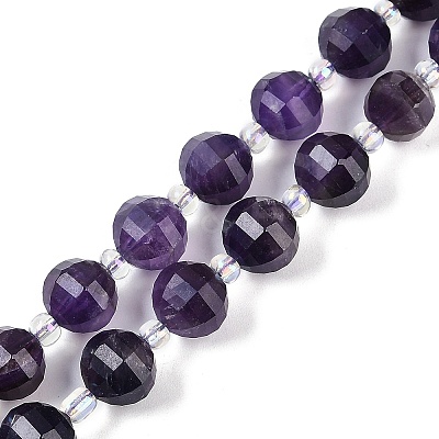 Natural Amethyst Beads Strands G-G182-B50-05-1