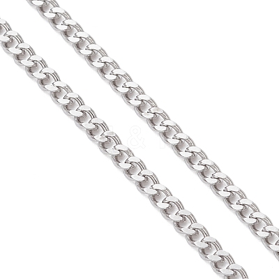 2.5MM 304 Stainless Steel Curb Chain Slider Bracelet Making AJEW-JB01455-1