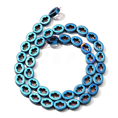 Electroplated Synthetic Non-magnetic Hematite Beads Strands G-L613-Z01-02A-1