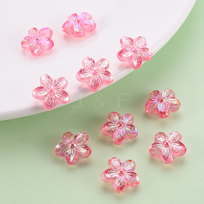 Transparent Acrylic Beads TACR-S154-45C-705-1