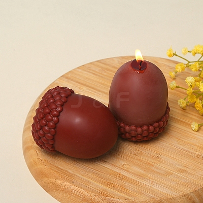 3D Acorn Scented Candle Silicone Molds PW-WG36973-01-1