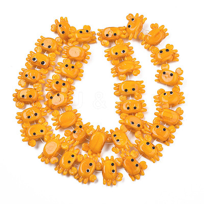 Handmade Lampwork Beads Strands LAMP-Q031-018A-1