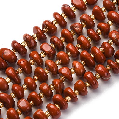 Natural Red Jaseper Beads Strands G-RM250109-A8-1