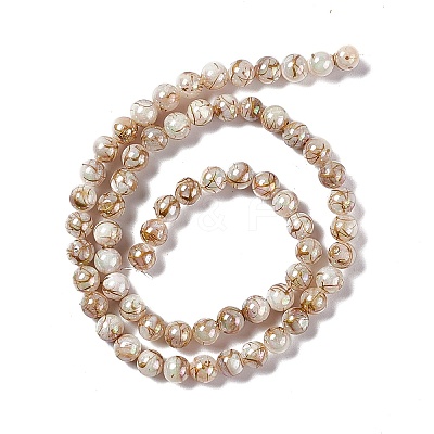 Drawbench Style Natural Freshwater Shell Beads Strands X-SHEL-F003-10B-1