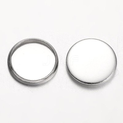 Tarnish Resistant 304 Stainless Steel Plain Edge Bezel Cups STAS-M226-03A-1