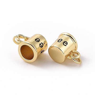 Rack Plating Brass Enamel Charms X-ZIRC-C042-15G-1