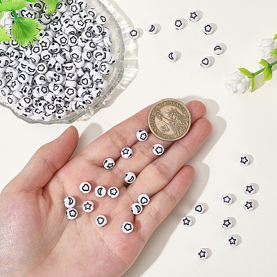 600Pcs Opaque Acrylic Beads OACR-PA0001-27-1
