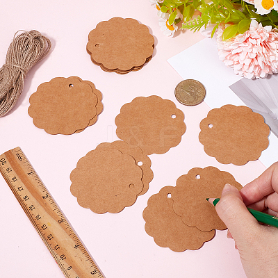 200Pcs Blank Kraft Paper Gift Tags CDIS-SP0001-10C-1