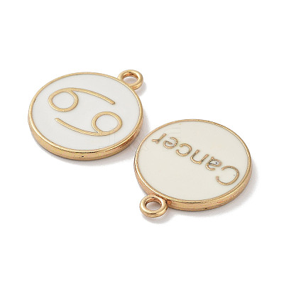 (Defective Closeout Sale: Yellowing) Alloy Enamel Pendants ENAM-XCP0001-38C-1