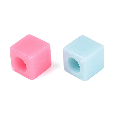 Opaque Plastic Beads KY-Q010-07-1