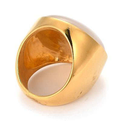 Ion Plating(IP) 304 Stainless Steel Wide Band Rings RJEW-H125-82G-1