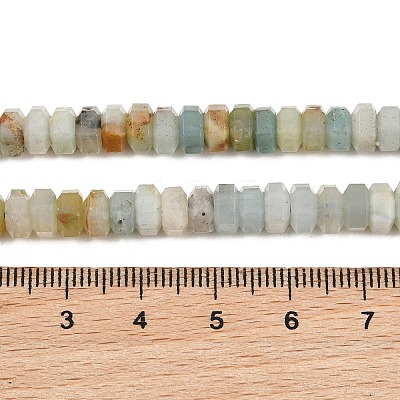 Natural Flower Amazonite Beads Strands G-G317-A30-3X6MM-1