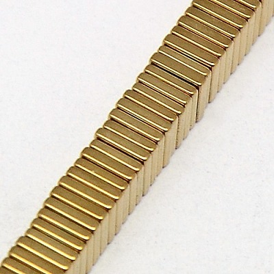 Electroplate Non-magnetic Synthetic Hematite Heishi Beads Strands X-G-J171A-4x4mm-06-1