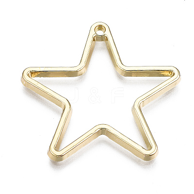 Rack Plating Alloy Pendants X-PALLOY-T077-74LG-RS-1