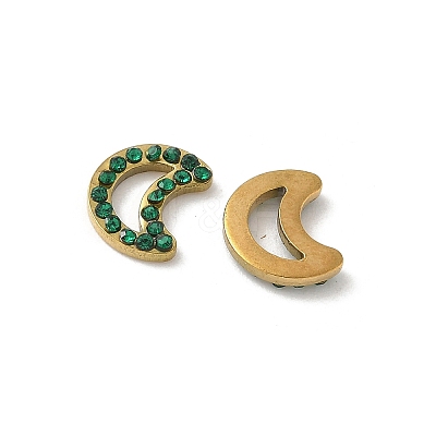 304 Stainless Steel Rhinestone Cabochons STAS-A057-04G-F01-1