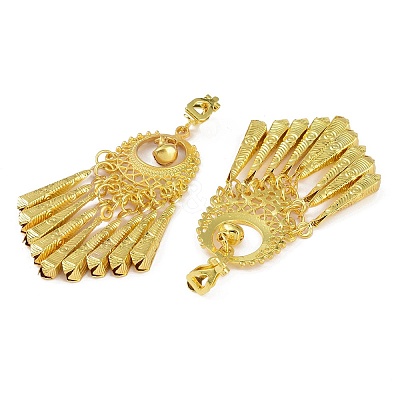 Bohemia Zinc Alloy Clip-on Earrings EJEW-C089-01B-G-1