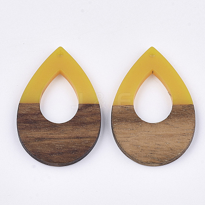 Resin & Walnut Wood Pendants LS-X-RESI-S358-94D-1