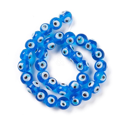 Handmade Lampwork Beads Strand LAMP-E030-02D-1