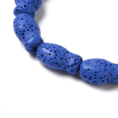 Natural Lava Rock Beads Strands G-U007-01E-1