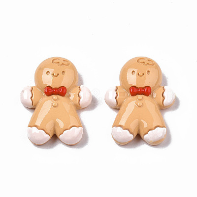 Christmas Theme Opaque Resin Cabochons CRES-N021-117-1
