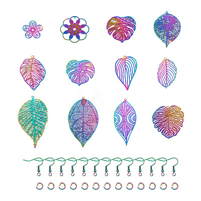DIY Dangle Earing Making Kits DIY-CW0001-07-1