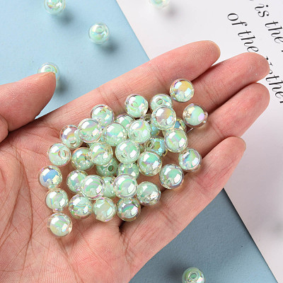 Transparent Acrylic Beads TACR-S152-15B-SS2111-1