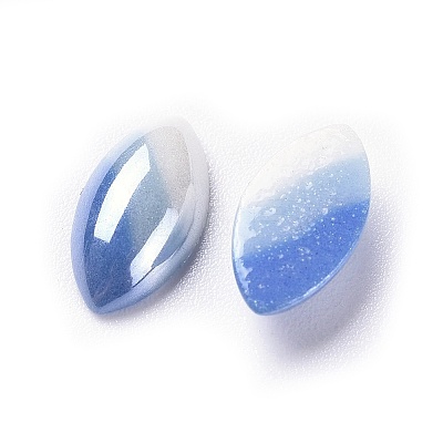 Opaque Glass Cabochons GGLA-S038-03B-3x12-1