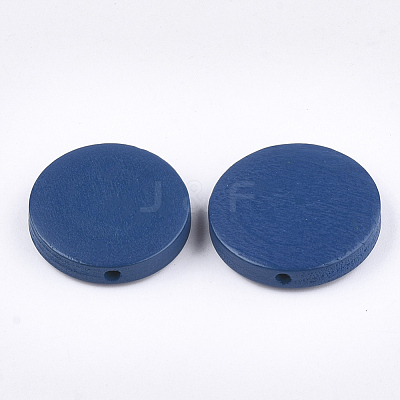 Painted Natural Wood Beads WOOD-S049-02C-02-1