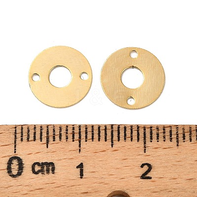 Brass Connector Charms KK-F907-02C-G-1