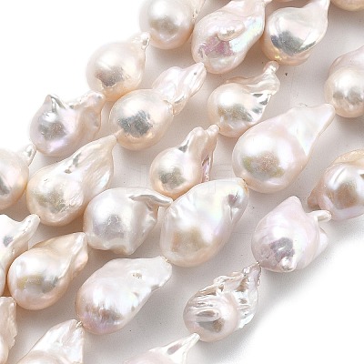 Natural Nucleated Pearl Beads Strands PEAR-B004-15J-05A-1