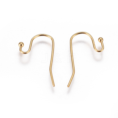 304 Stainless Steel Earring Hooks STAS-F227-27-G-1