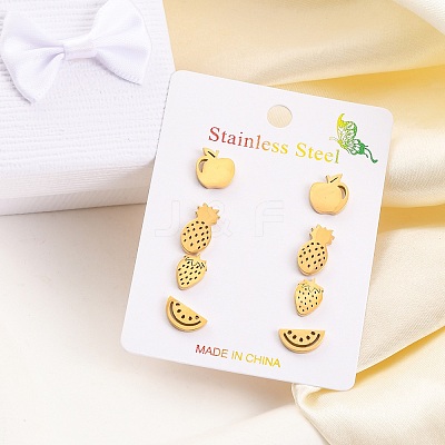 304 Stainless Steel Stud Earring Kits EJEW-H142-07G-1