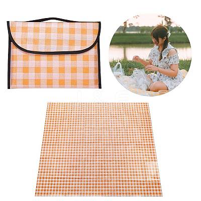 Portable Tartan Patern Non Woven Picnic Mat JX572A-02-1