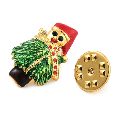 Christmas Theme Alloy Enamel Brooches JEWB-S022-05A-G-1