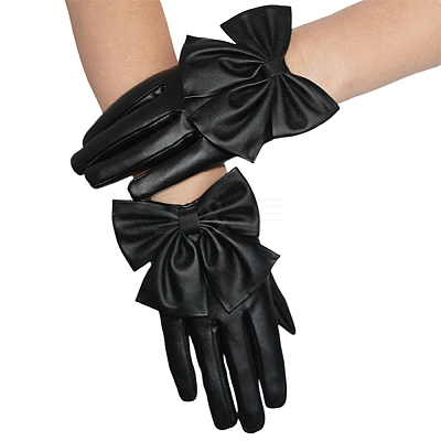 1 Pair PU Leather Gloves DIY-CL0001-92-1