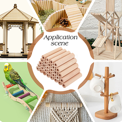 Wood Craft Sticks LS-WOOD-WH0124-37-1