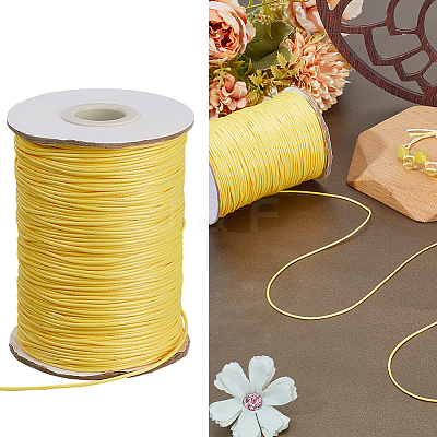 1 Roll Eco-Friendly Korean Waxed Polyester Cord YC-SP0001-03F-1