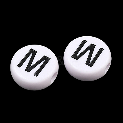 Opaque Acrylic European Beads AC-CBA3BDD-01M-1