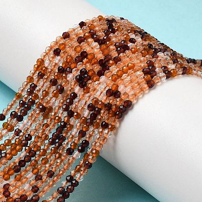 Transparent Glass Beads Strands GLAA-H027-01D-1