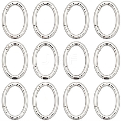 20Pcs Alloy Spring Gate Rings PALLOY-SC0010-53A-P-1