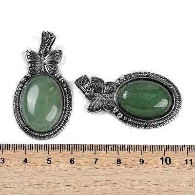 Natural Green Aventurine Pendants G-I370-09AS-05-1