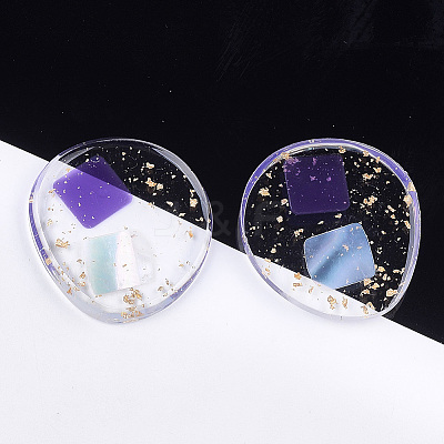 Transparent Resin Cabochons CRES-S362-013A-02-1